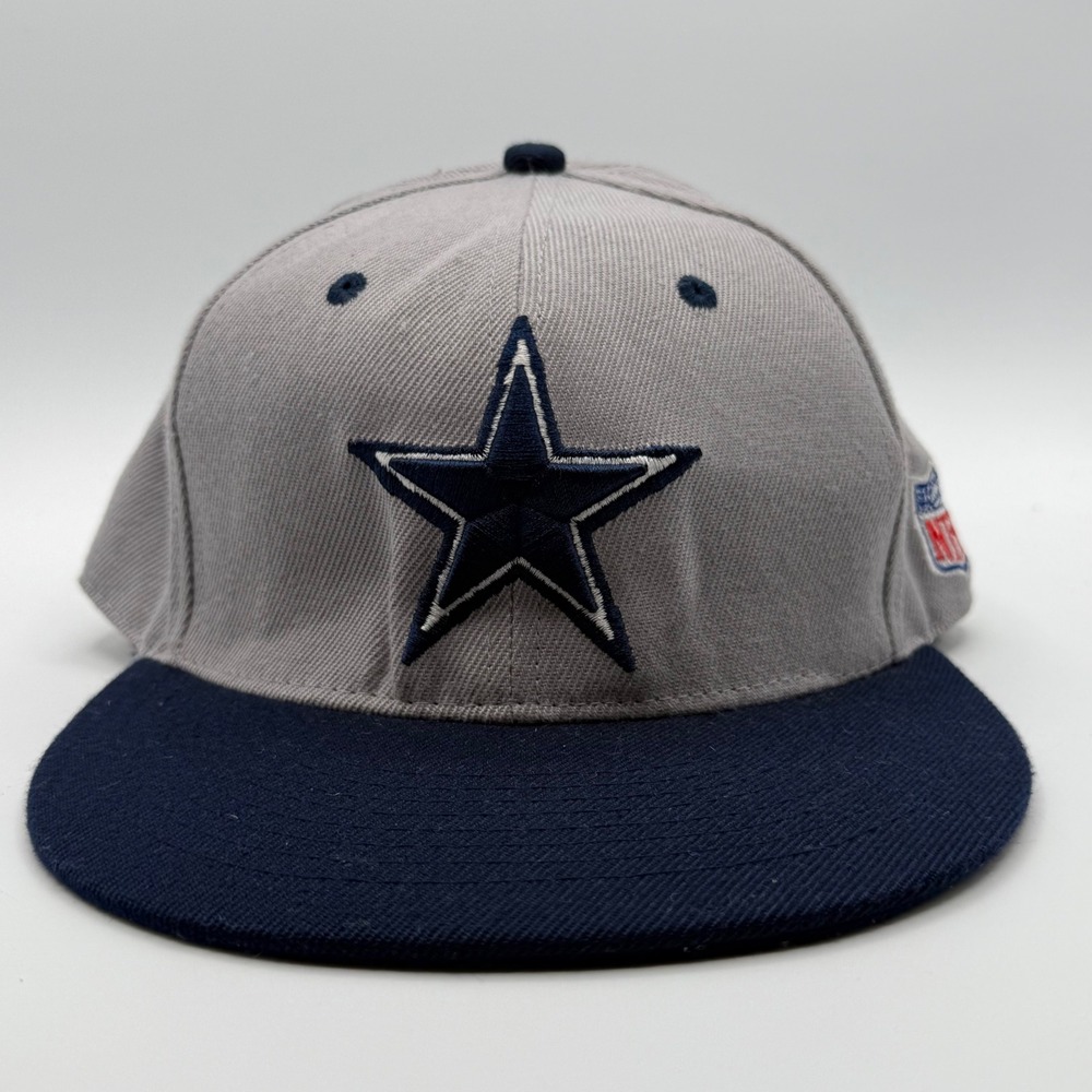 Mitchell & Ness Hat Mens OSFM Grey Navy Excellent Dallas Cowboys NFL Snapback